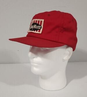Vintage Moor Man's Snapback Hat Cap Patch cap K Brand USA Red